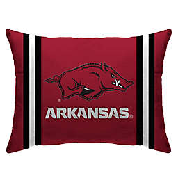 University of Arkansas Collegiate Standard Stripe Logo Bed Pillow