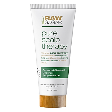 RAW SUGAR&reg; Pure Scalp Therapy Treatment Activated Charcoal + Coconut + Peppermint Oil. View a larger version of this product image.
