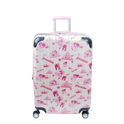 ful� Disney� Princess Hard Side Checked Spinner Luggage in White/Pink ... picture