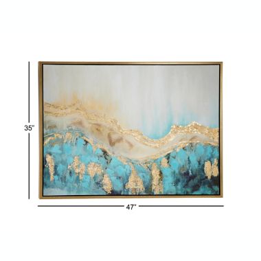 Ridge Road D&eacute;cor Contemporary Abstract Painting in Wood Frame. View a larger version of this product image.