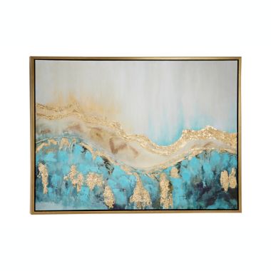 Ridge Road D&eacute;cor Contemporary Abstract Painting in Wood Frame. View a larger version of this product image.