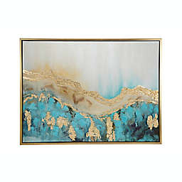 Ridge Road Décor Contemporary Abstract Painting in Wood Frame