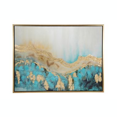 Ridge Road D&eacute;cor Contemporary Abstract Painting in Wood Frame. View a larger version of this product image.