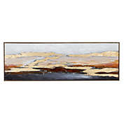 Ridge Road D&eacute;cor Abstract Hand-Painted Lnadscape 59.1-Inch x 19.6-Inch Canvas Wall Art