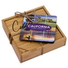 Alternate image 3 for Totally Bamboo California Puzzle 5-Piece Coaster Set