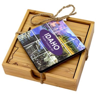 Totally Bamboo Idaho Puzzle 5-Piece Coaster Set. View a larger version of this product image.