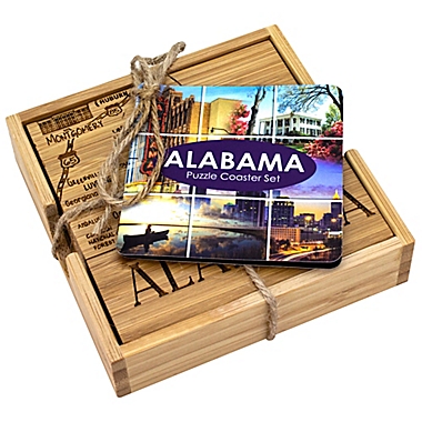Totally Bamboo Alabama Puzzle 5-Piece Coaster Set. View a larger version of this product image.