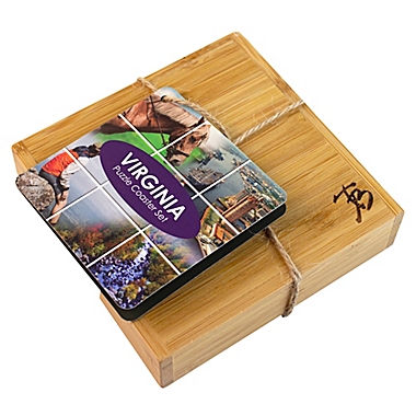 Totally Bamboo Virginia Puzzle 5-Piece Coaster Set. View a larger version of this product image.