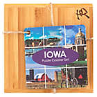 Alternate image 3 for Totally Bamboo Iowa Puzzle 5-Piece Coaster Set