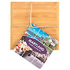 Alternate image 3 for Totally Bamboo Maryland Puzzle 5-Piece Coaster Set