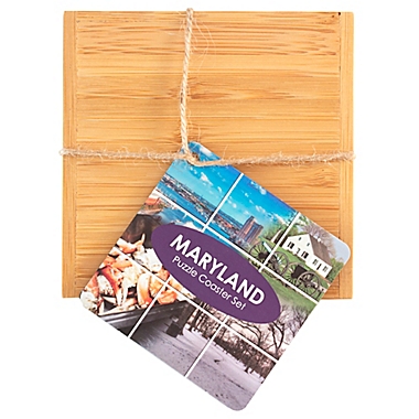 Totally Bamboo Maryland Puzzle 5-Piece Coaster Set. View a larger version of this product image.