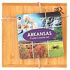 Alternate image 3 for Totally Bamboo Arkansas Puzzle 5-Piece Coaster Set