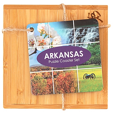 Totally Bamboo Arkansas Puzzle 5-Piece Coaster Set. View a larger version of this product image.