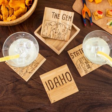 Totally Bamboo Idaho Puzzle 5-Piece Coaster Set. View a larger version of this product image.