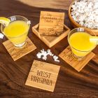 Alternate image 1 for Totally Bamboo West Virginia Puzzle 5-Piece Coaster Set