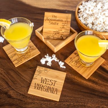 Totally Bamboo West Virginia Puzzle 5-Piece Coaster Set. View a larger version of this product image.
