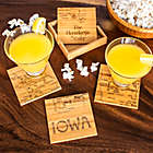 Alternate image 1 for Totally Bamboo Iowa Puzzle 5-Piece Coaster Set