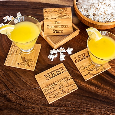 Totally Bamboo Nebraska Puzzle 5-Piece Coaster Set. View a larger version of this product image.