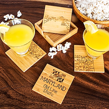 Totally Bamboo Maryland Puzzle 5-Piece Coaster Set. View a larger version of this product image.