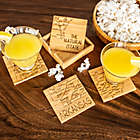 Alternate image 1 for Totally Bamboo Arkansas Puzzle 5-Piece Coaster Set