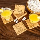 Alternate image 1 for Totally Bamboo Arkansas Puzzle 5-Piece Coaster Set