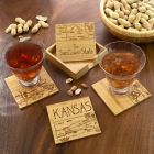 Alternate image 1 for Totally Bamboo Kansas Puzzle 5-Piece Coaster Set
