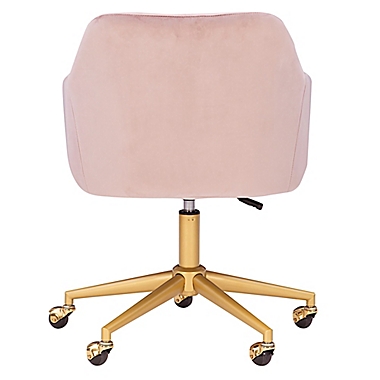 Pellington Quilted Office Chair in Pink. View a larger version of this product image.