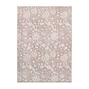 My Magic Carpet Kalini Floral Washable Rug in Natural
