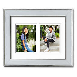 Courtside Market® Gardenia 2-Photo 5-Inch x 7-Inch Wood Wall Frame in French White