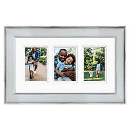 Courtside Market® Gardenia 3-Photo 4-Inch x 6-Inch Wood Wall Frame in French White