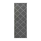 Alternate image 0 for My Magic Carpet Moroccan Diamond 2&#39;6 x 7&#39; Washable Runner in Grey