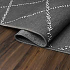 Alternate image 3 for My Magic Carpet Moroccan Diamond 2&#39;6 x 7&#39; Washable Runner in Grey