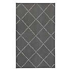 Alternate image 0 for My Magic Carpet Moroccan Diamond 3&#39; x 5&#39; Washable Area Rug in Grey