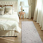 Alternate image 2 for My Magic Carpet Leilani Damask 2&#39;6 x 7&#39; Washable Runner in Ivory