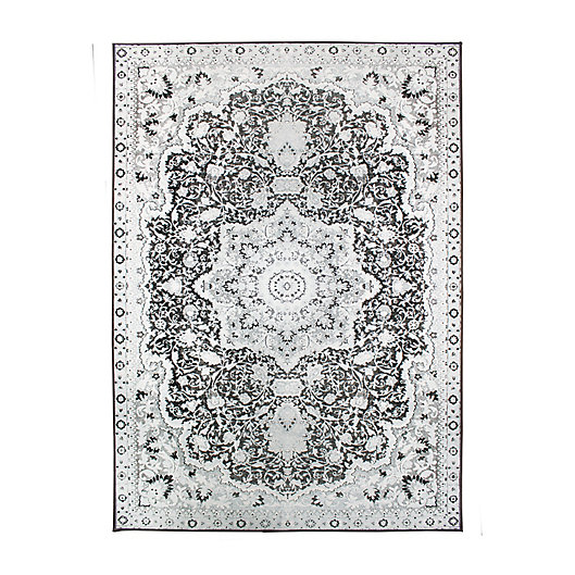 Alternate image 1 for My Magic Carpet Parviz Washable Area Rug in Grey