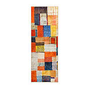 My Magic Carpet Patchwork 2&#39;6 x 7&#39; Washable Multicolor Area Rug