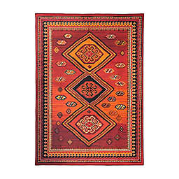 My Magic Carpet Phoenix Kilim Garnet 5' x 7' Area Rug in Red/Orange