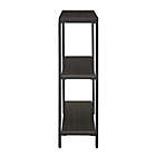Alternate image 6 for Simply Essential&trade; 3-Shelf Metal Bookcase in Black