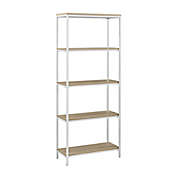 Simply Essential&trade; 5-Shelf Metal Bookcase in White