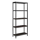Alternate image 1 for Simply Essential&trade; 5-Shelf Metal Bookcase in Black
