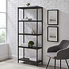 Alternate image 0 for Simply Essential&trade; 5-Shelf Metal Bookcase in Black