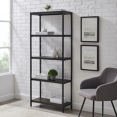 Simply Essential&trade; 5-Shelf Metal Bookcase. View a larger version of this product image.
