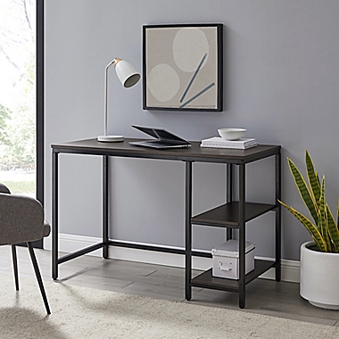 Simply Essential&trade; Standard Metal Desk in Black. View a larger version of this product image.
