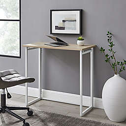 Simply Essential™ Metal Folding Desk in White