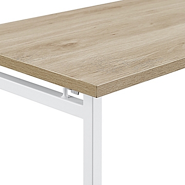 Simply Essential&trade; Metal Folding Desk in White. View a larger version of this product image.