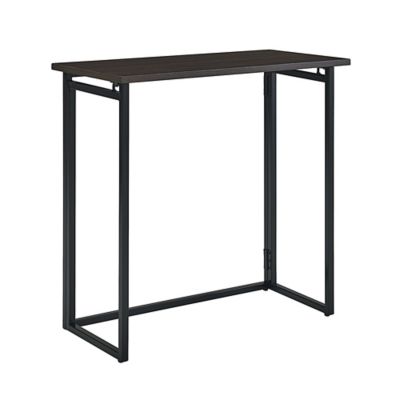 Simply Essential&trade; Metal Folding Desk in Black