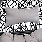 Alternate image 3 for Sunnydaze Jackson Hanging Egg Chair with Cushions in Grey
