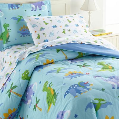 Olive Kids Dinosaur Land Bedding 2-Piece Twin Comforter Set in Blue