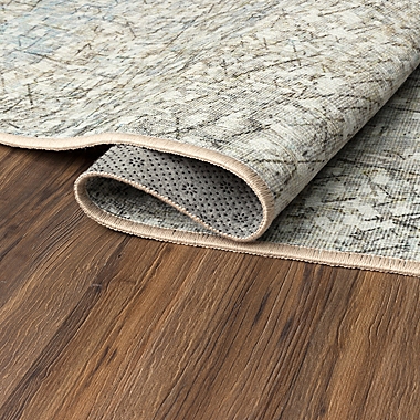 My Magic Carpet Sotho 5&#39; x 7&#39; Washable Area Rug in Beige. View a larger version of this product image.