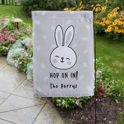 Details about    2 Pieces Bunny Gnome Happy Easter Garden Flag Double Sided Easter Bunny 